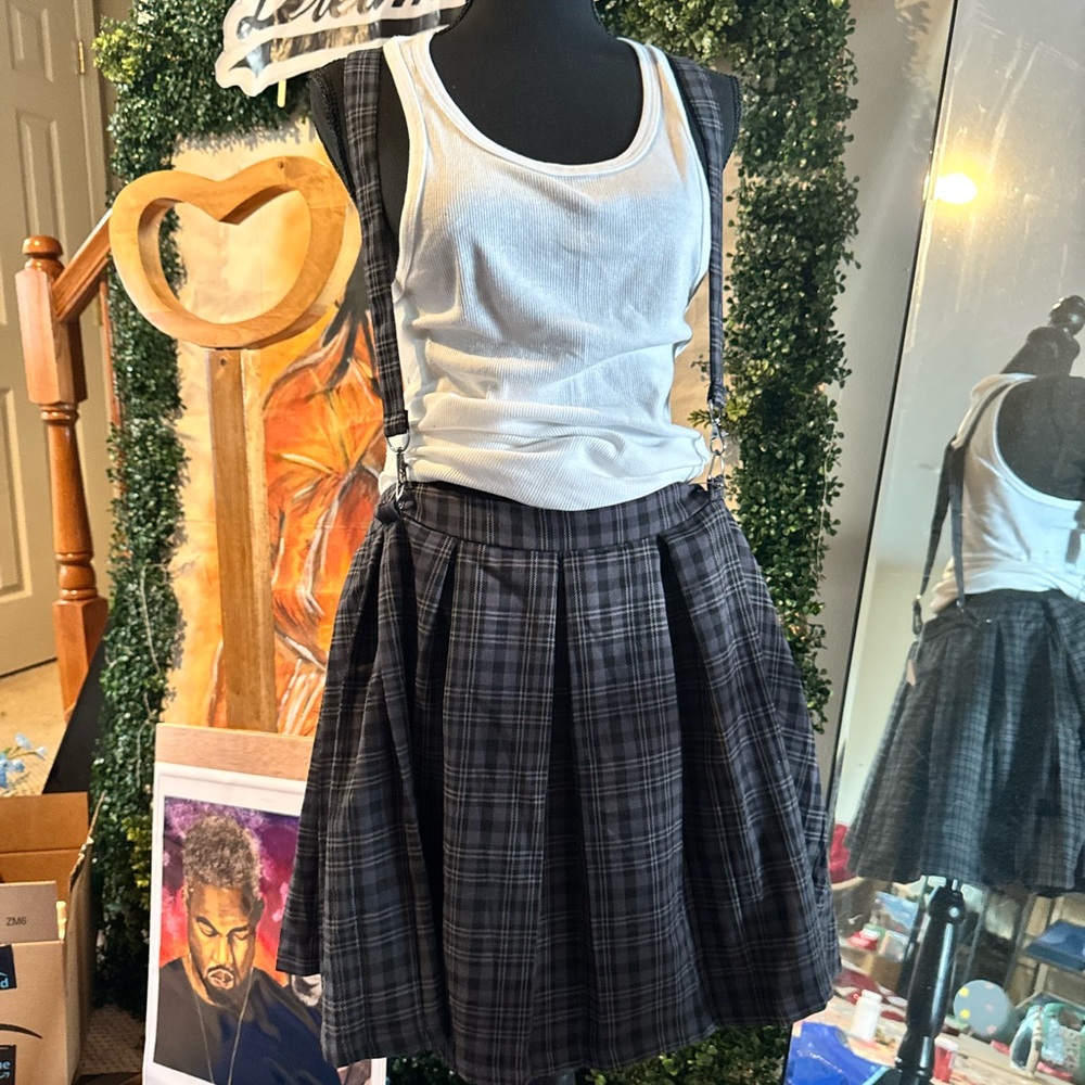 Plaid Black Skirt